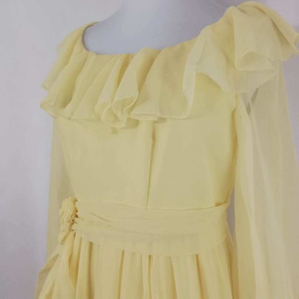 Vintage Yellow Maxi Dress